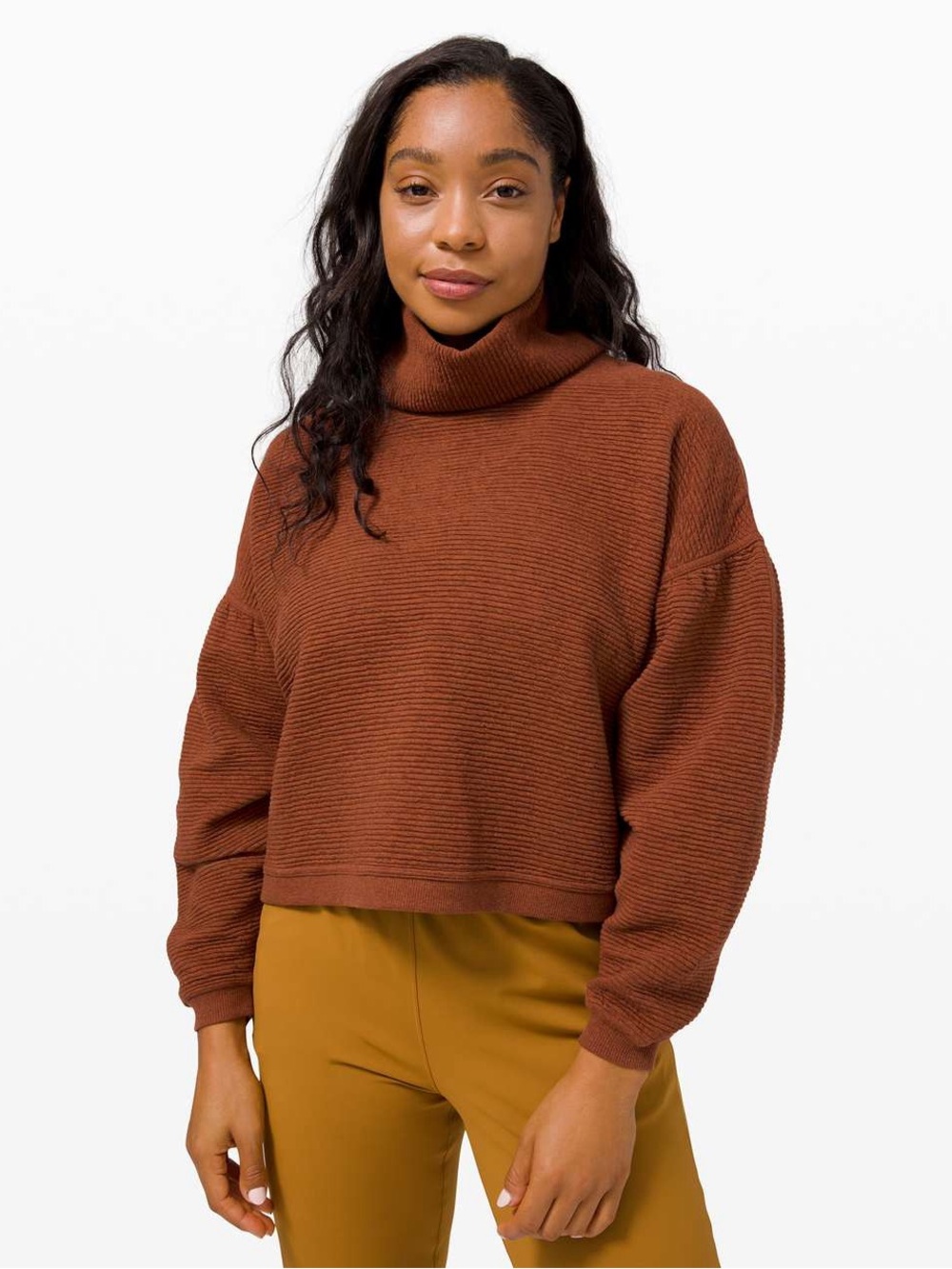 Lululemon Athletica Peaceful Moments Pullover - Heathered Ancient Copper - XS/S-